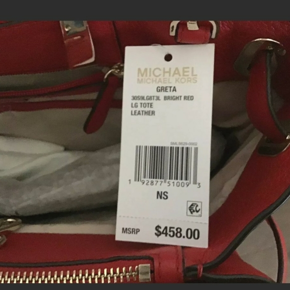 Large leather michael kors Greta tote - Picture 3 of 4